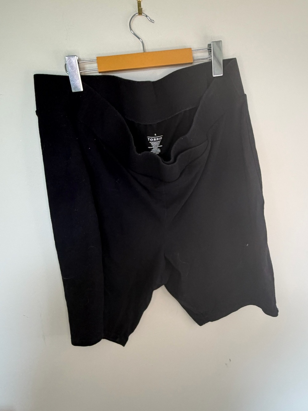 torrid Black High-Waist cross waist Bike Shorts 4X